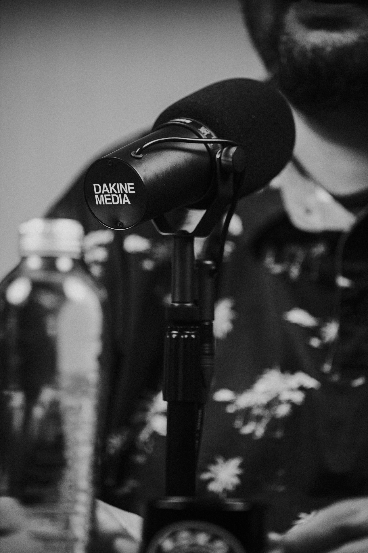 Podcast recording session at Dakine Media studio in Oahu